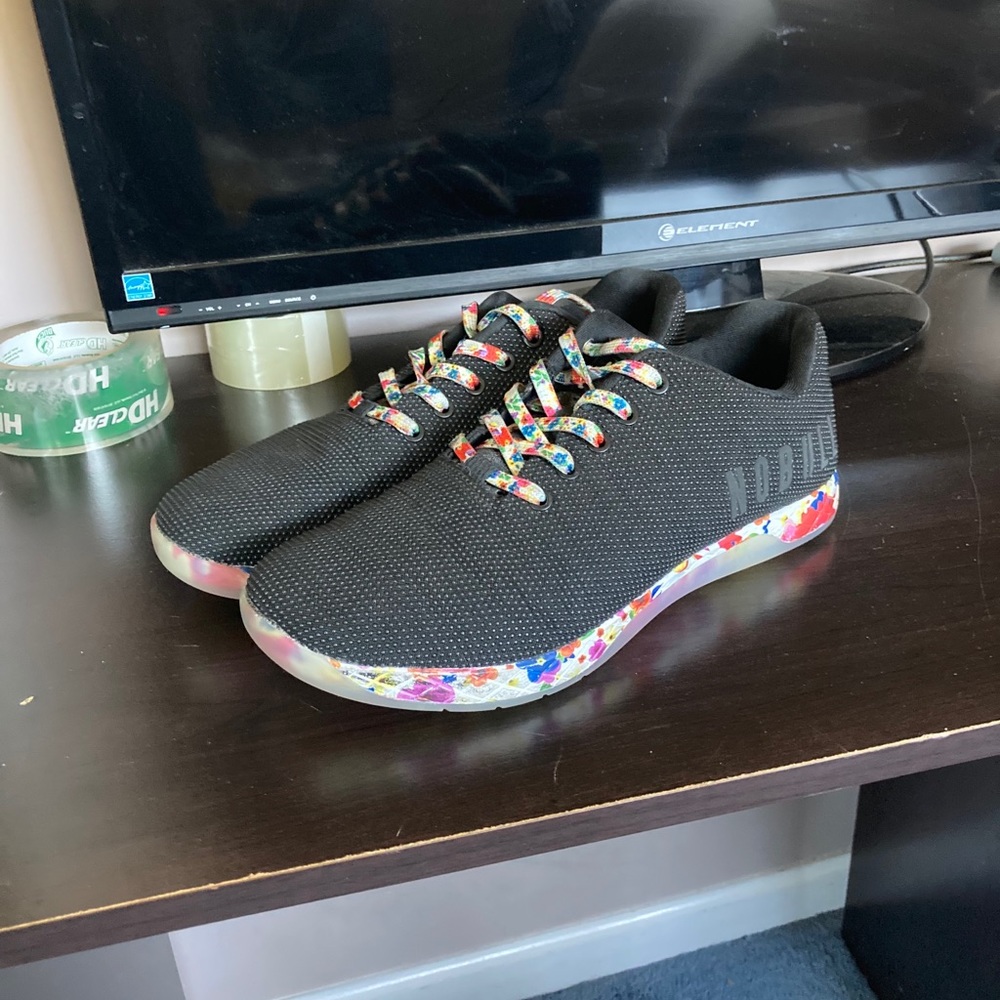 NoBull Project Black Daisy Trainers